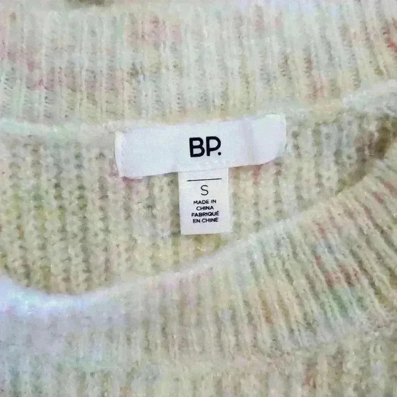 BP Ribbed Marled Pastel Pullover Crewneck Sweater - Picture 5 of 6